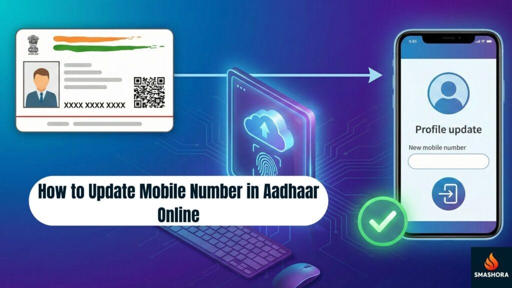 How to Update Mobile Number in Aadhaar Online: Telugu Guide 2026 2 link mobile number to Aadhaar Telugu